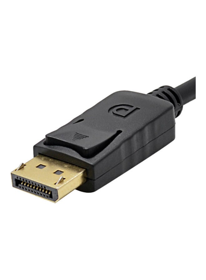 NIBEMINENT Male Display Port DP To VGA Adapter Cable Converter Black - Image 5