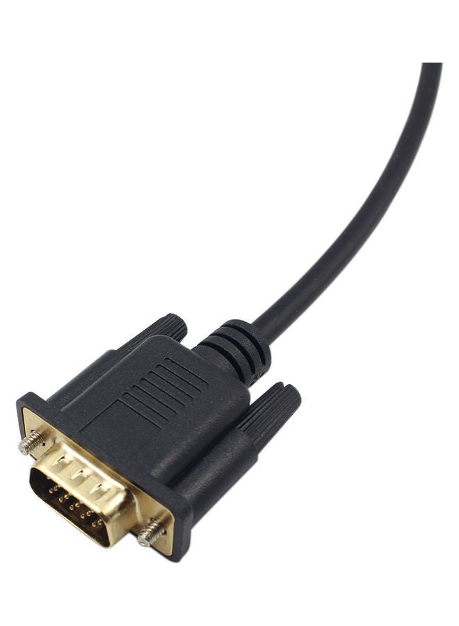 NIBEMINENT Male Display Port DP To VGA Adapter Cable Converter Black - Image 4