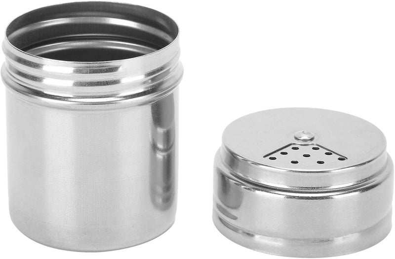 Seasoning Shaker Set, 5-Piece Stainless Steel Spice Bottles with Rotating Covers Essential Kitchen Tool for BBQ and Spice Storage - Image 5