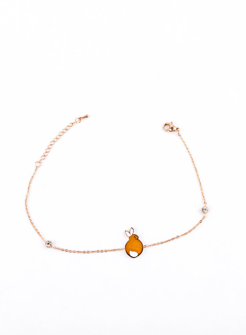 The Black Pearl Accessories Stainless Steel 316 Bracelet - Bunny  - Image 3