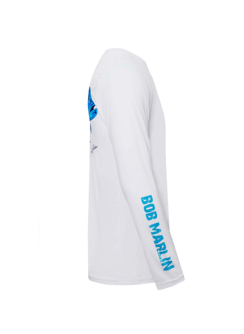 BOB MARLIN Marlin Performance Shirt Ocean Gt White-2Xl  - Image 3