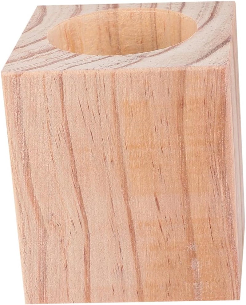 PRETYZOOM Solid Wood Round Furniture Risers 5cm Height Lift Heavy Duty Table Leg Elevators Non-Slip Mats for Sofa Desk and Chair - Image 1