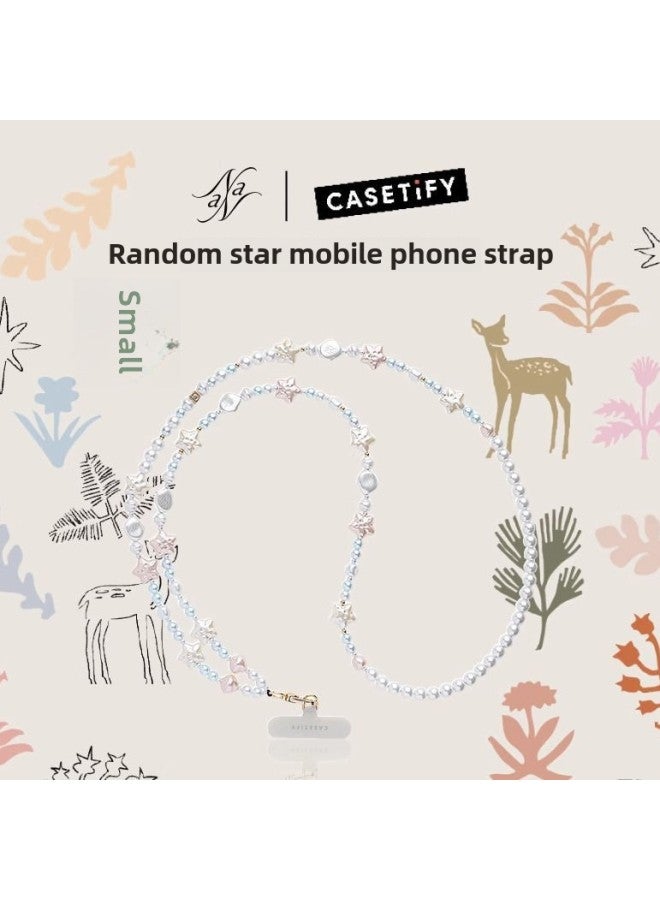 CASETiFY Ouyang Nana's Forest Secret Realm Star Crossbody Strap Mobile Phone Case Lanyard Lanyard Crossbody Chain-Color:Pearl Style Slanted Strap  - Image 2