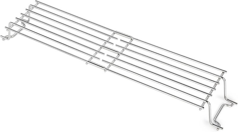 رف تسخين شواية من الفولاذ المقاوم للصدأ مطور 69866 لـ Weber Spirit 200 Series و Spirit II GS4 E-210 S-210 E-220 S-220 شوايات الغاز، رف شواية قابل للإزالة بديل لـ Weber 7640 67026 - Image 1