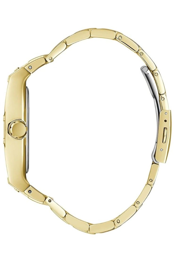 Guess US Men's Gold-Tone and Green Multifunction Watch - Image 3