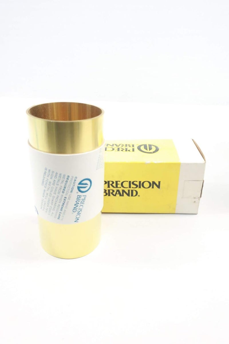 Precision Brand 17370 Brass Shim Stock ROLL 6IN X 100IN 0.008IN - Image 1