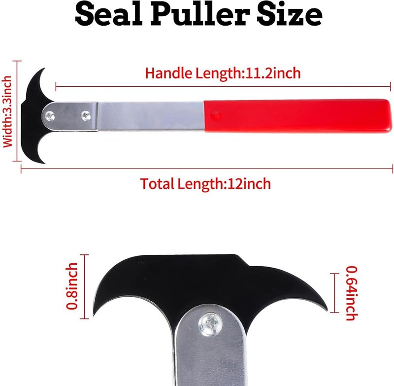 NALACAL Seal Puller Oil Seal Removal Tool, Universal Oil and Grease Seal Removal Tool, Heat Treated Steel, Wide Applications for Various Types of Vehicles - Image 5