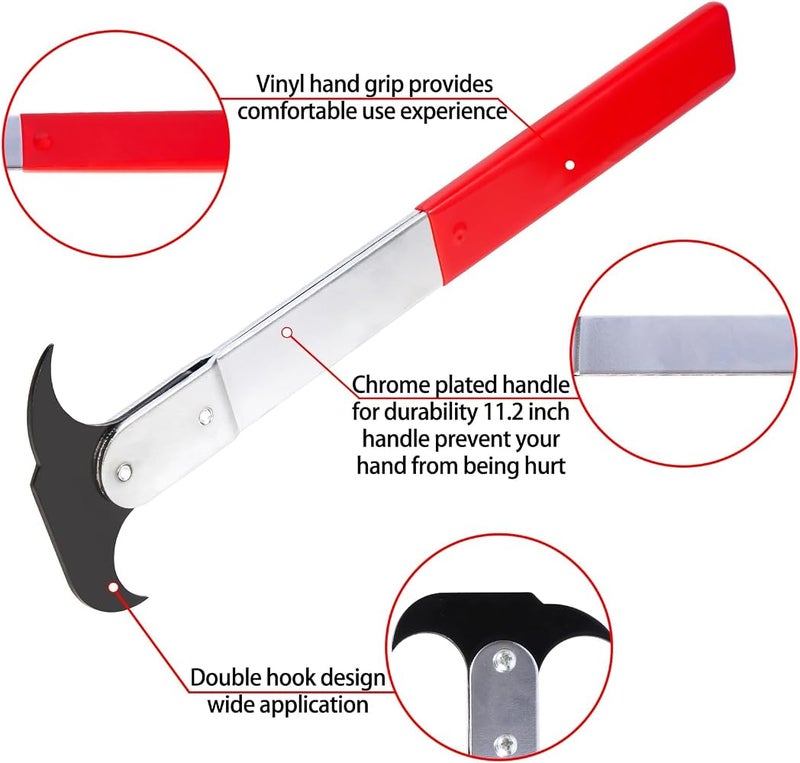 NALACAL Seal Puller Oil Seal Removal Tool, Universal Oil and Grease Seal Removal Tool, Heat Treated Steel, Wide Applications for Various Types of Vehicles - Image 4