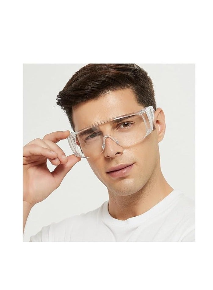FengSVMA 3 Pack Safety Glasses Over Eyeglasses Anti-Fog Safety Goggles Anti Dust Impact Scratch Resistant Chemical Splash Proof Clear Lens Anti-UV Eye Protection Goggles for Shooting Lab Work etc. - Image 3