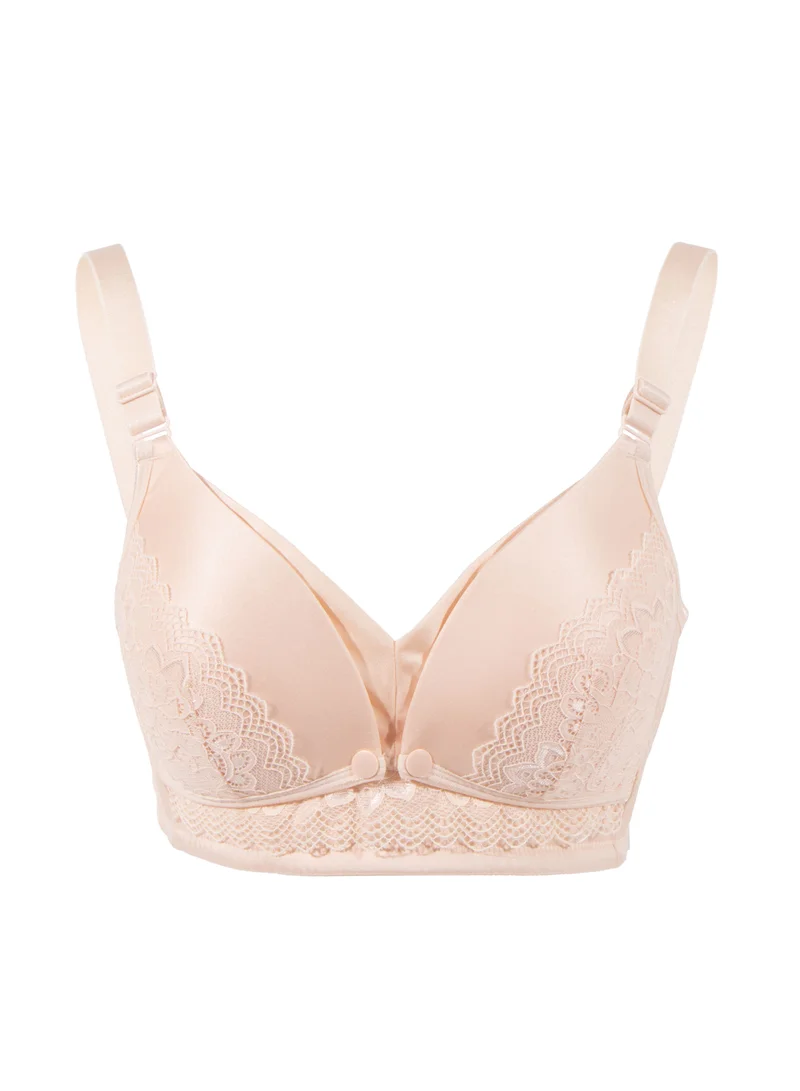 Okus Full Cup Maternity And Nursing Bra Beige X Large