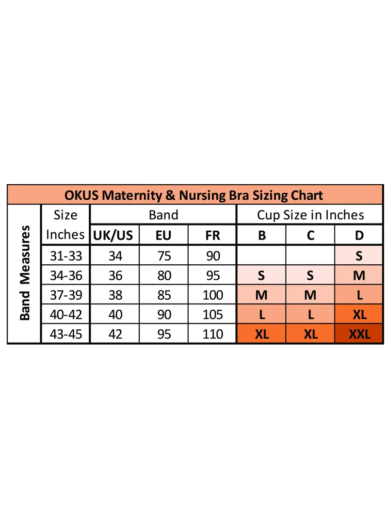 Okus Full Cup Maternity And Nursing Bra Beige X Large