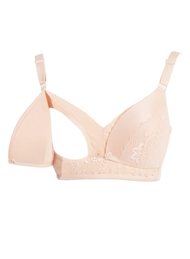 Okus Full Cup Maternity And Nursing Bra Beige X Large