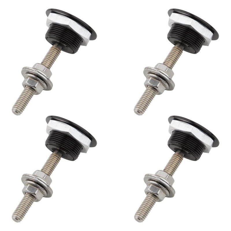NFSpeeding Universal Aluminum Vehicle Hood Pins Quick Release Lock Latch Bumper License Plate Lock Clip Fastener Push Button Bonnet 1.25 inch Pack of 4 Demand fit global economical quality - Image 4
