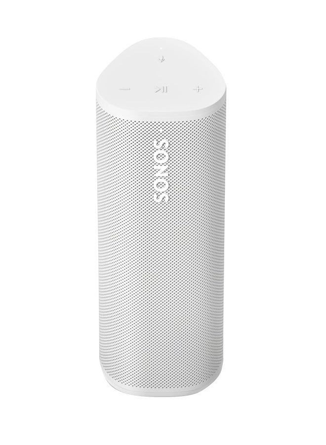 Roam 2 - Lightweight Portable Waterpoof Speaker with Bluetooth, WiFi, 10 hour battery life and Voice Control for Home and Outdoor Use - ROAM2R21 White