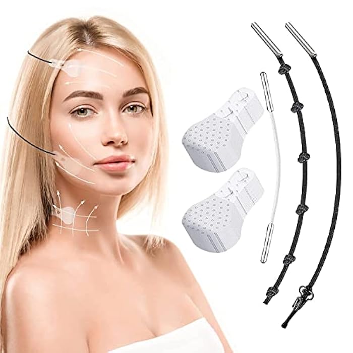 ZSIGNS Face Lift Tape Instant Face Lifting Sticker Invisible Waterproof Elasticity Wrinkle Lift Patches Makeup Face Lift Tools for Instant Face, Neck Lift, Reduce Double Chin - 40 PCS - Image 1