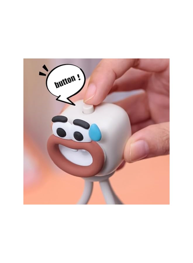 The Bros Mini LED Desk Lamp - Cute Octopus Table Night Light With Button for Kids' Bedrooms, Nursery, Living Room (Blue) - Image 3