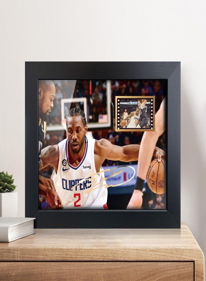 sufenvera Basketball Fans Poster - Print Signed Kawhi Leonard Framed Mini Film Photo Display 8x6 Inches,Birthday Christmas Gifts for Family/Friends - Image 4