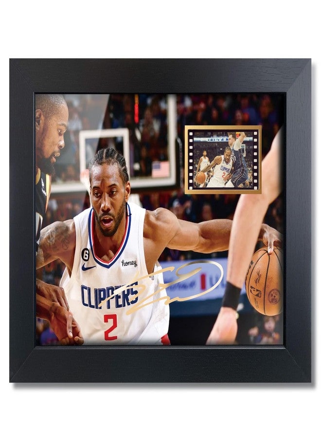 sufenvera Basketball Fans Poster - Print Signed Kawhi Leonard Framed Mini Film Photo Display 8x6 Inches,Birthday Christmas Gifts for Family/Friends - Image 1