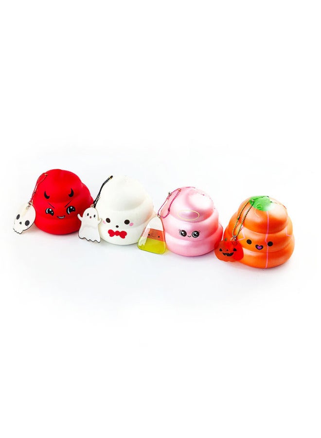 Puni Pill PU Foaming Large Size Slow Rebound Halloween Daylight Squishy Decompression Vent Toy-Color:Orange Pumpkin-Specifications:11*11*11cm - Image 3