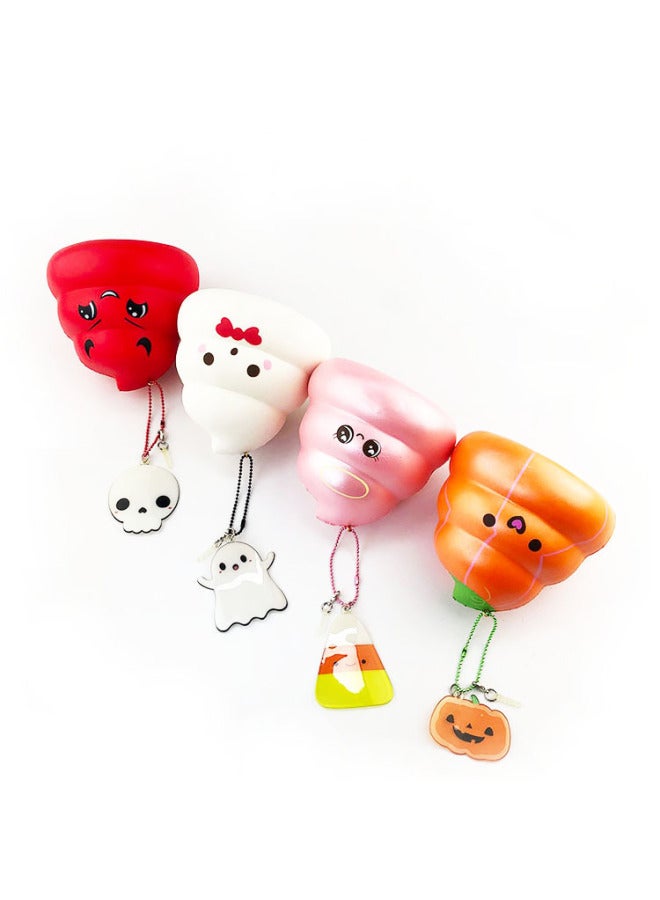 Puni Pill PU Foaming Large Size Slow Rebound Halloween Daylight Squishy Decompression Vent Toy-Color:Orange Pumpkin-Specifications:11*11*11cm - Image 5
