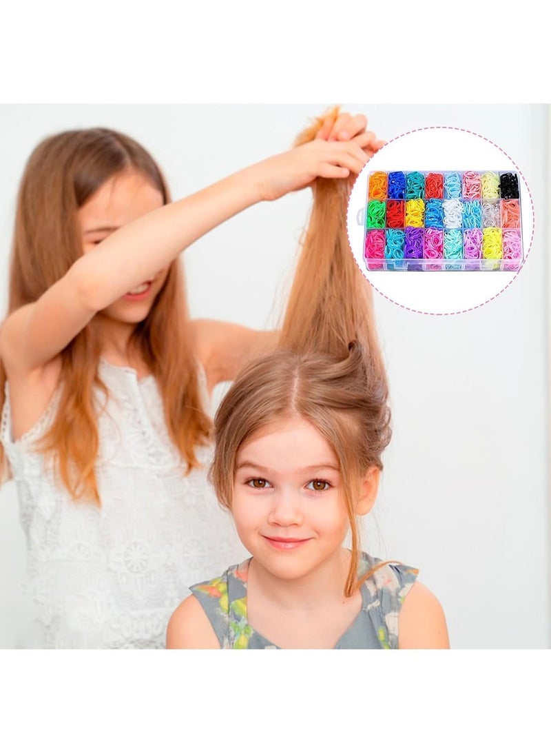 HZYH Baby Hair Ties, 24 Color Elastic Rubber Bands for Girls with Styling Tool, Gentle Hair Accessories for Toddlers  Kids - Image 3