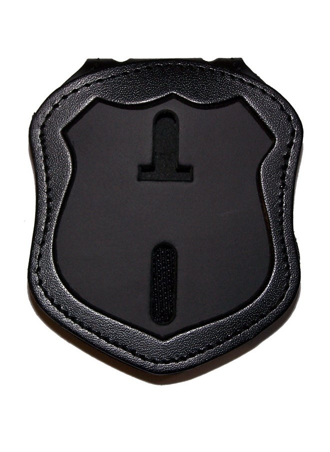 Perfect Fit Shield Wallets - Nypd Patrol Officer Belt Clip Badge Holder With Pocket And Chain (Cutout Pf145) - Image 1
