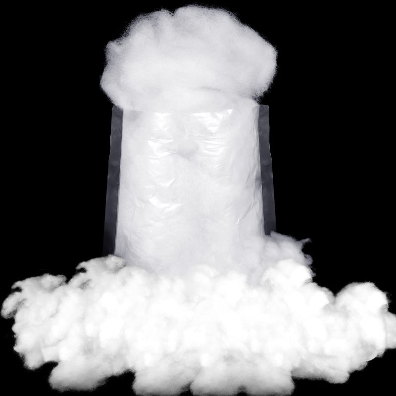 Riakrum زينة الثلج المزيف من رياكروم - حشو ألياف صناعية ناعمة - ثلج أبيض مزيف لتغطية الأشجار وزينة المنزل والحفلات 60 غرام