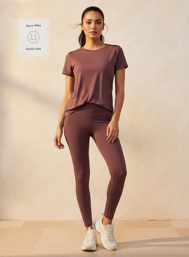Splash Active Purple Women Soft Touch T-shirt for Women | Best Price UAE