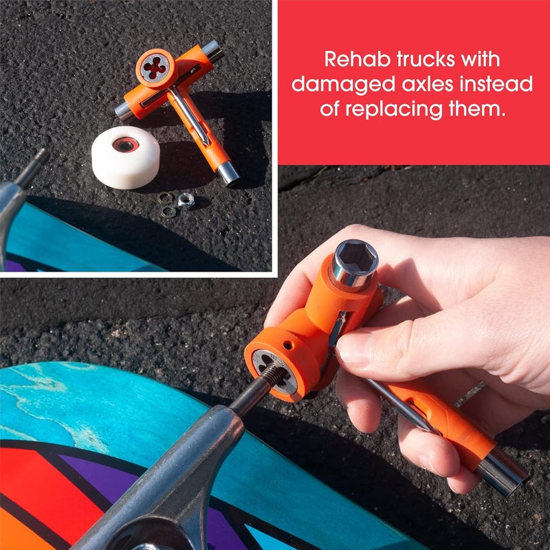 REFLEX Skate Tool - Multi-Function Portable Tool Accessory for a Skateboard, Longboard, and Roller Skates - Image 5