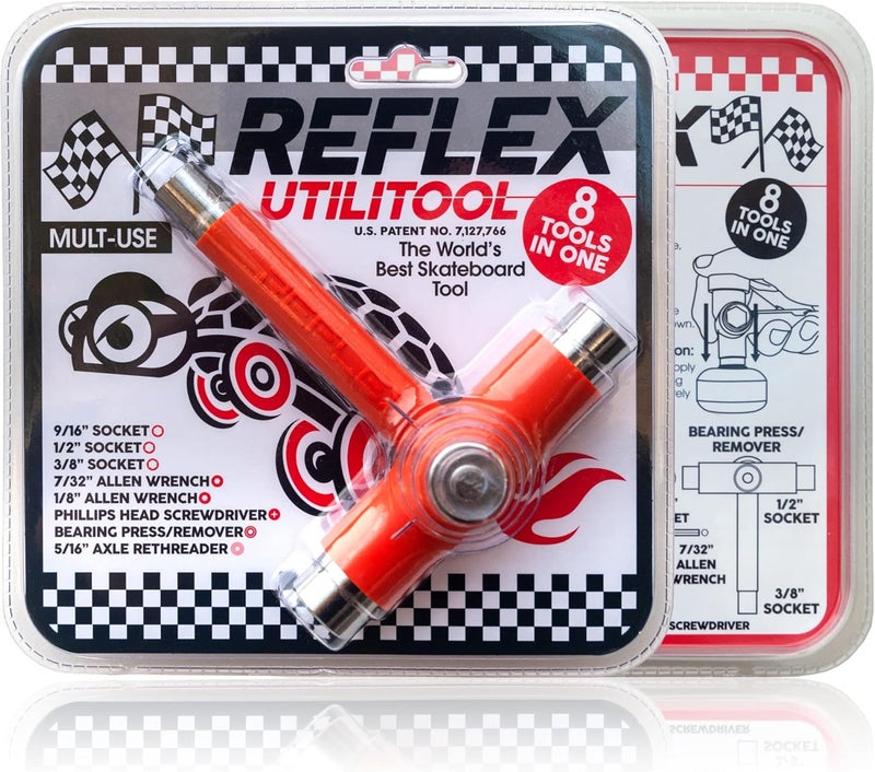 REFLEX Skate Tool - Multi-Function Portable Tool Accessory for a Skateboard, Longboard, and Roller Skates - Image 3