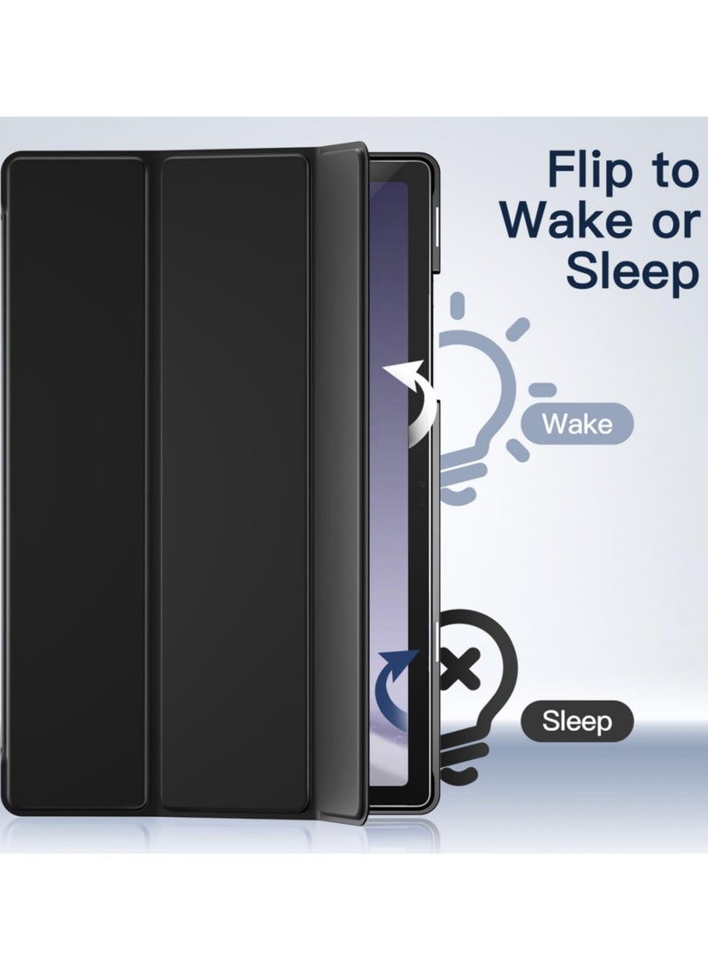 Best Choice Products - For Samsung Galaxy Tab A9 Plus Cover,Protective Samsung Tab A9 Plus Case with Auto Wake/Sleep,Slim Translucent Back Tri-Fold Folio Stand Protective Tablet Cover for Samsung Galaxy Tab A9+ / A9 Plus 11-Inch 2023 - Image 1