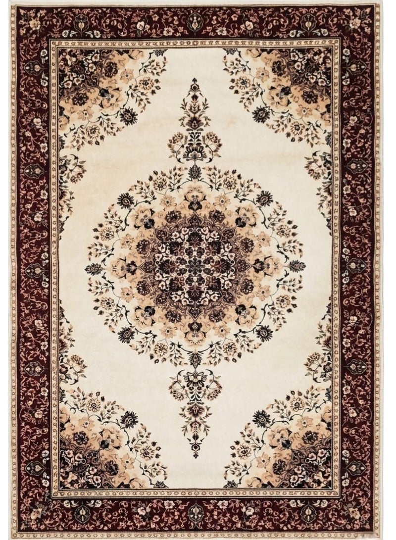 سجادة مودرن (بديل سجاد) ثلاثية الأبعاد بتصميم شرقي كلاسيكي - مقاس 160×230 سم - بظهر مانع للانزلاق وقابلة للغسيل. - Image 3