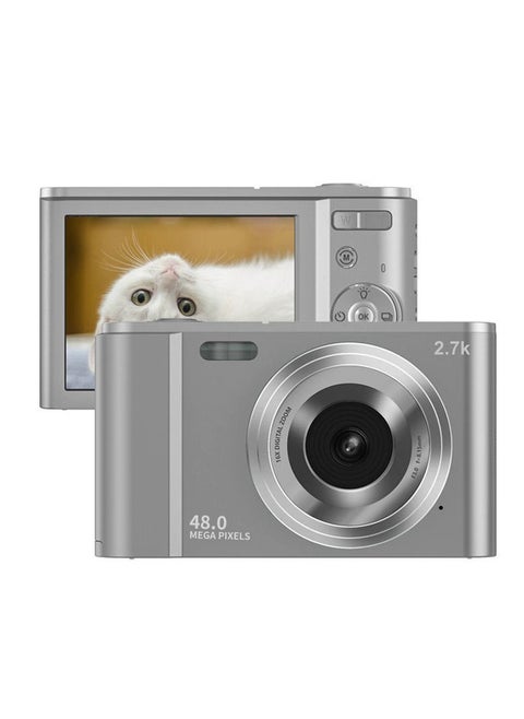 Portable Digital Camera 48MP 2.7K 2.88-inch IPS Screen 16X Zoom Auto Focus Self-Timer 32GB Extended Memory Face Detection Anti-shaking