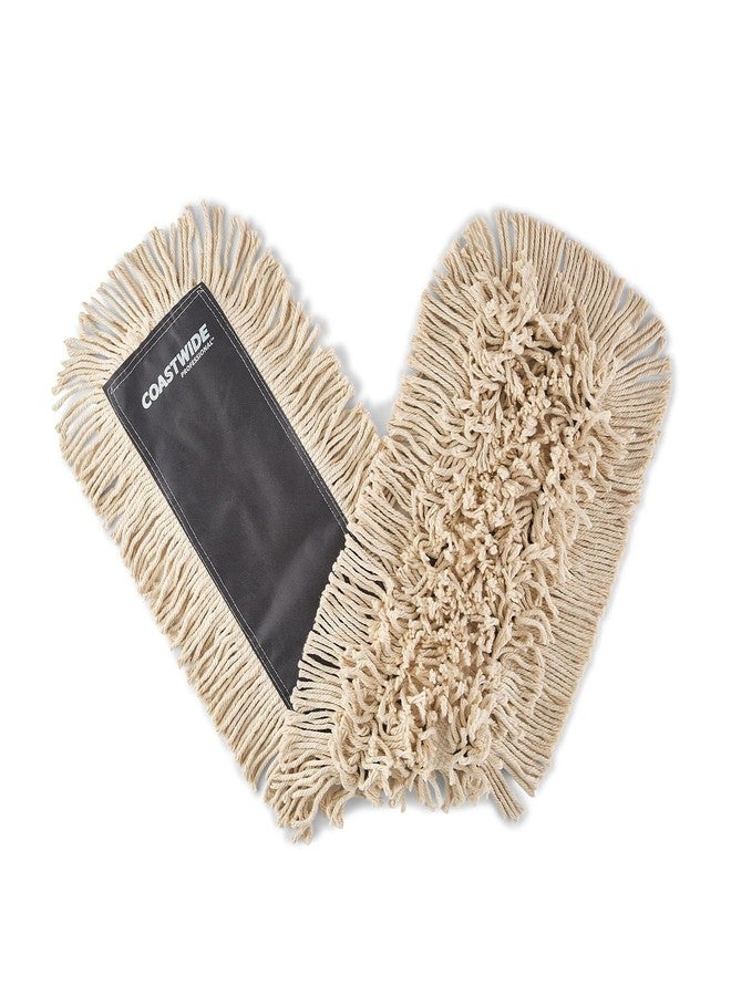 Coastwide Professional Economy Dust Mop Head, Cotton, 36" x 5", White - Image 1