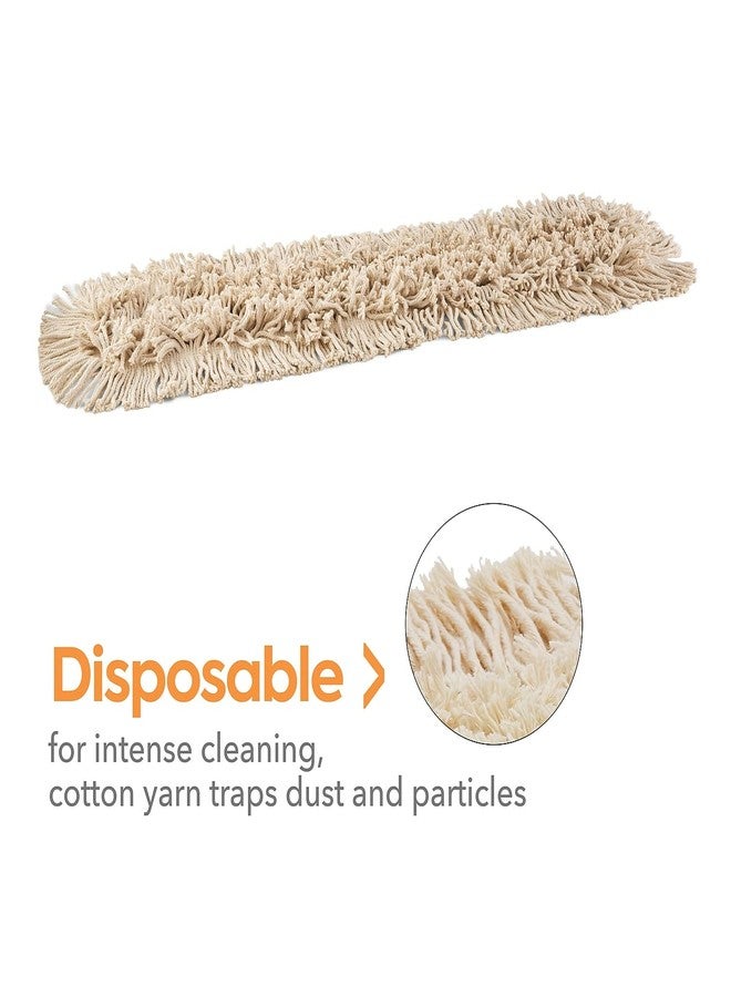 Coastwide Professional Economy Dust Mop Head, Cotton, 36" x 5", White - Image 4