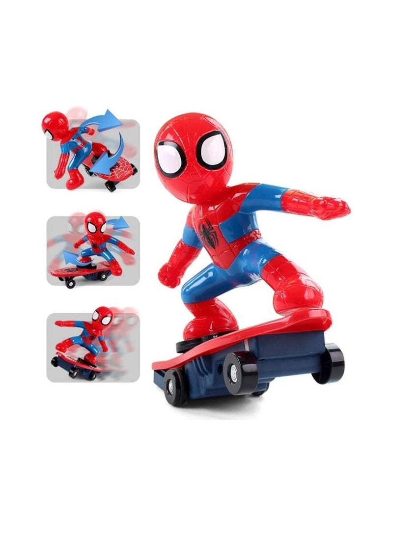 Kids Toy Avengers 3 Spider Man Electric Remote Control Stunt Car Tumbler Children's Toys - Image 3
