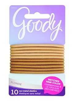 Goody Women'S Colour Collection 4 Mm Elastics Blonde 10 Count  - Image 1