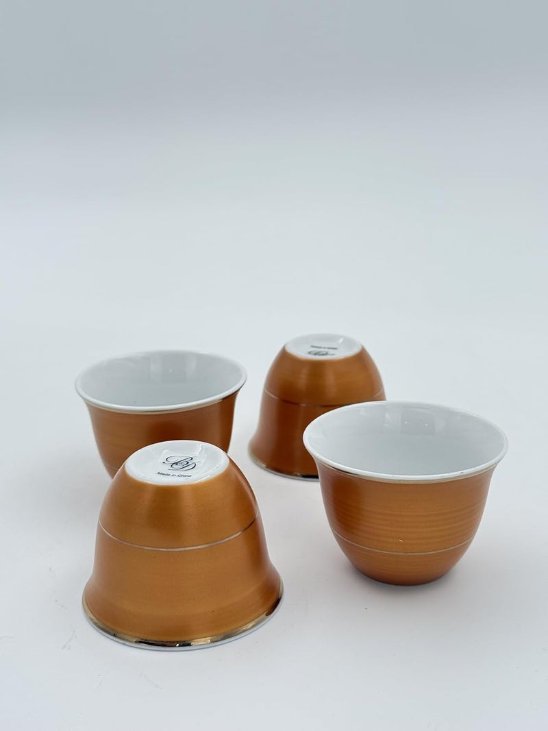 B&D 12-Piece Tea Cup Set with Gold Accents - Image 3