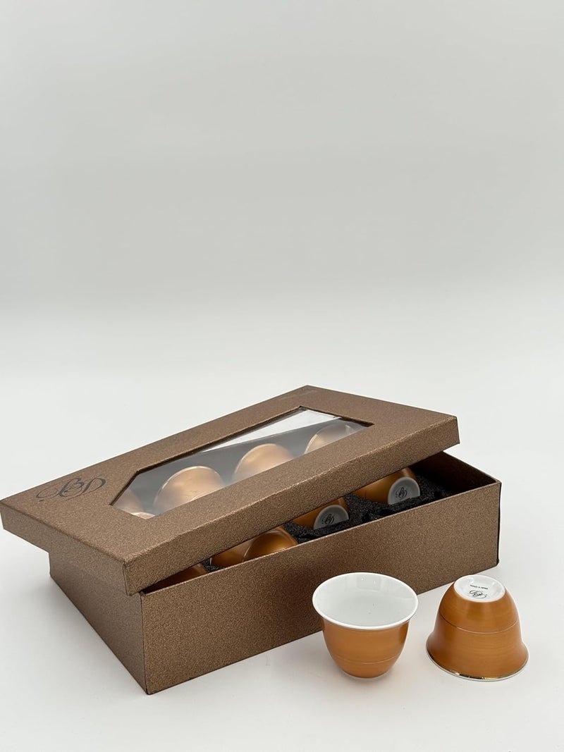 B&D 12-Piece Tea Cup Set with Gold Accents - Image 4