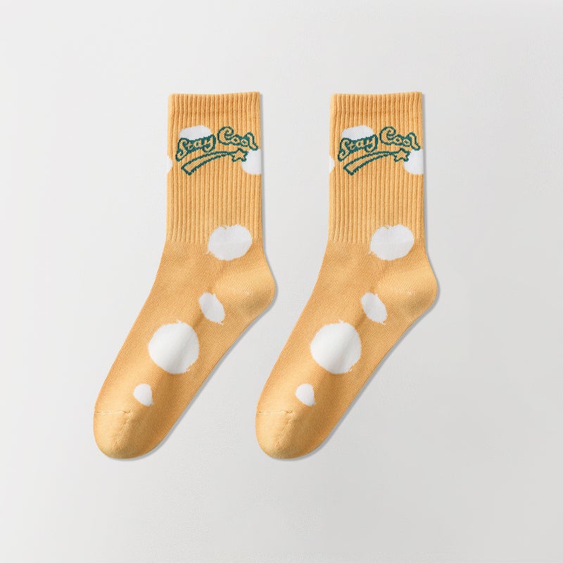 2024 Trendy Cartoon Mid-Calf Womens Socks green  - Image 4