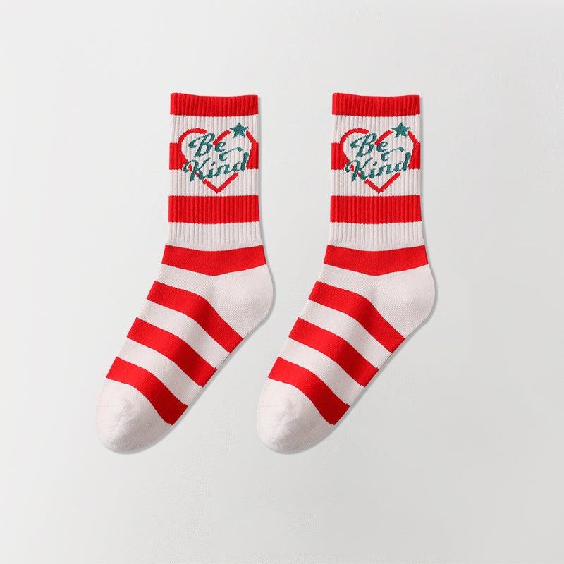 2024 Trendy Cartoon Mid-Calf Womens Socks green  - Image 3