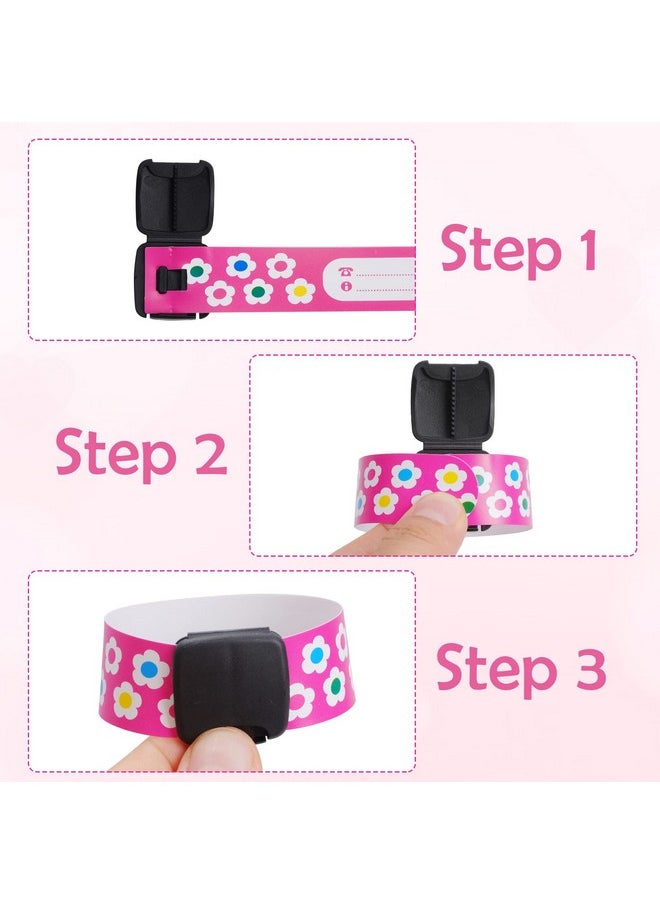 SUMERSHA - 14Pcs Children Safety Id Wristband Waterproof Kids Id Bracelets Reusable Adjustable Child Safety Wristband Identification Bracelets Antilost Id Band For Boys And Girls 14 Styles - Image 1