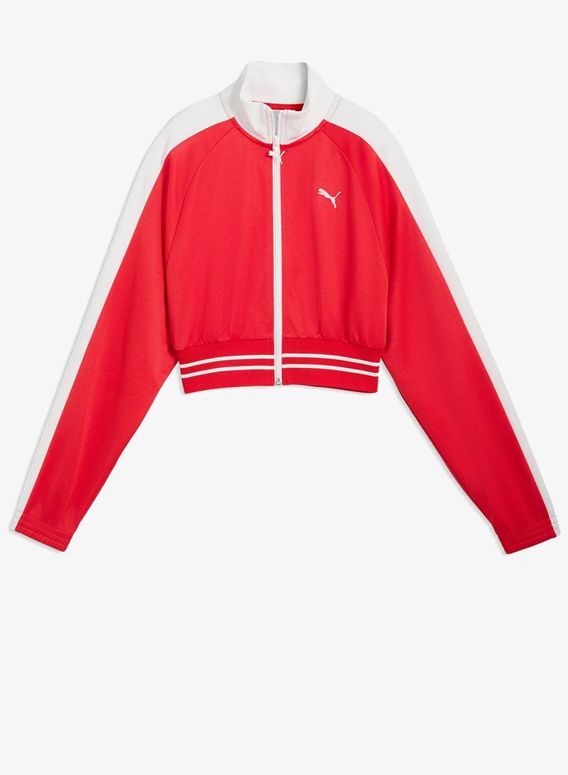 PUMA  T7 Pique Relaxed Cropped Jacket for Women | Best Price UAE