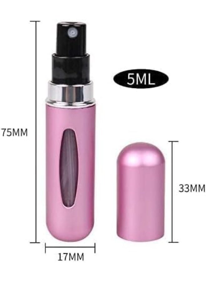 زجاجة عطر صغيرة محمولة - بخاخ قابل لإعادة التعبئة بسعة 5 مل، مع علبة مضخة عطر - Image 2