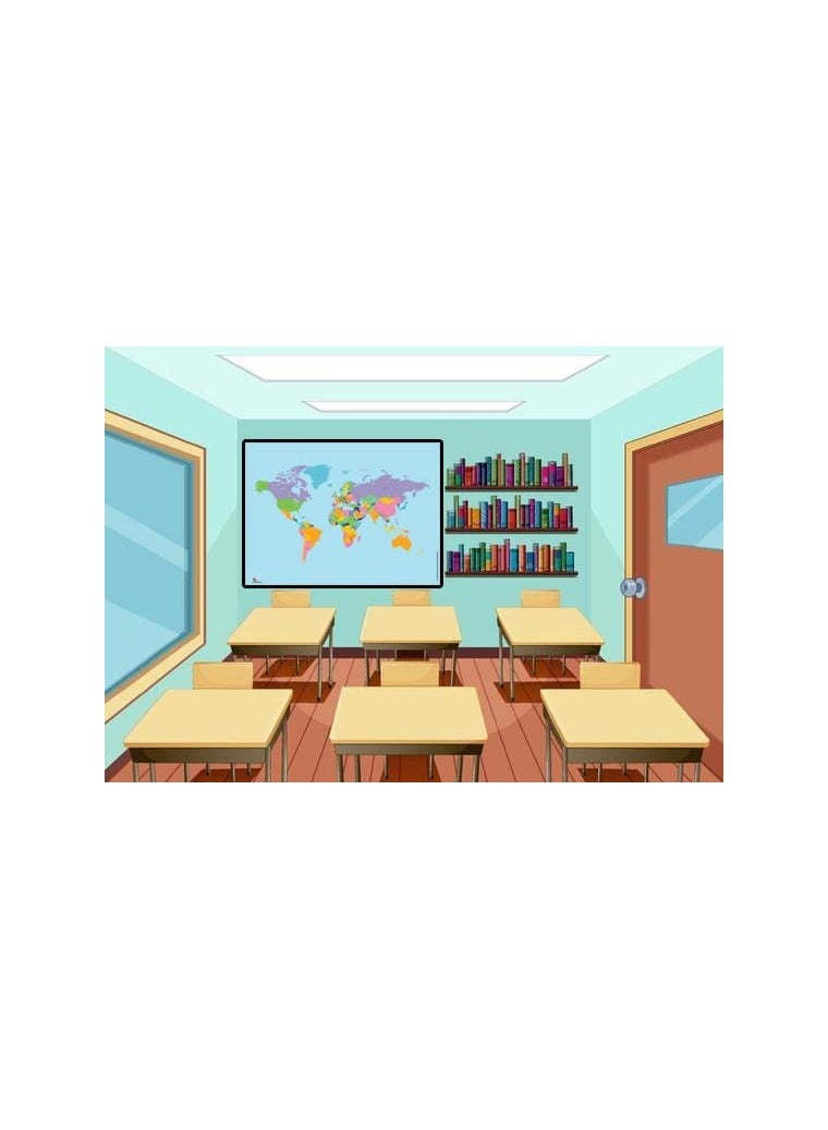 UP TO DATE World map printed on premium paper size 150 cm by 90 cm luxury printing - Image 3