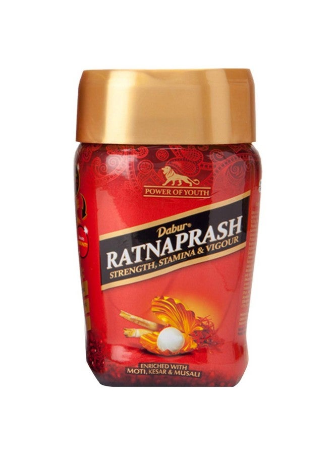 Dabur دابور راتنابراش شايونبراش لجميع الفصول، مقوي صحي كامل للعائلة، أحمر - 450 جرام