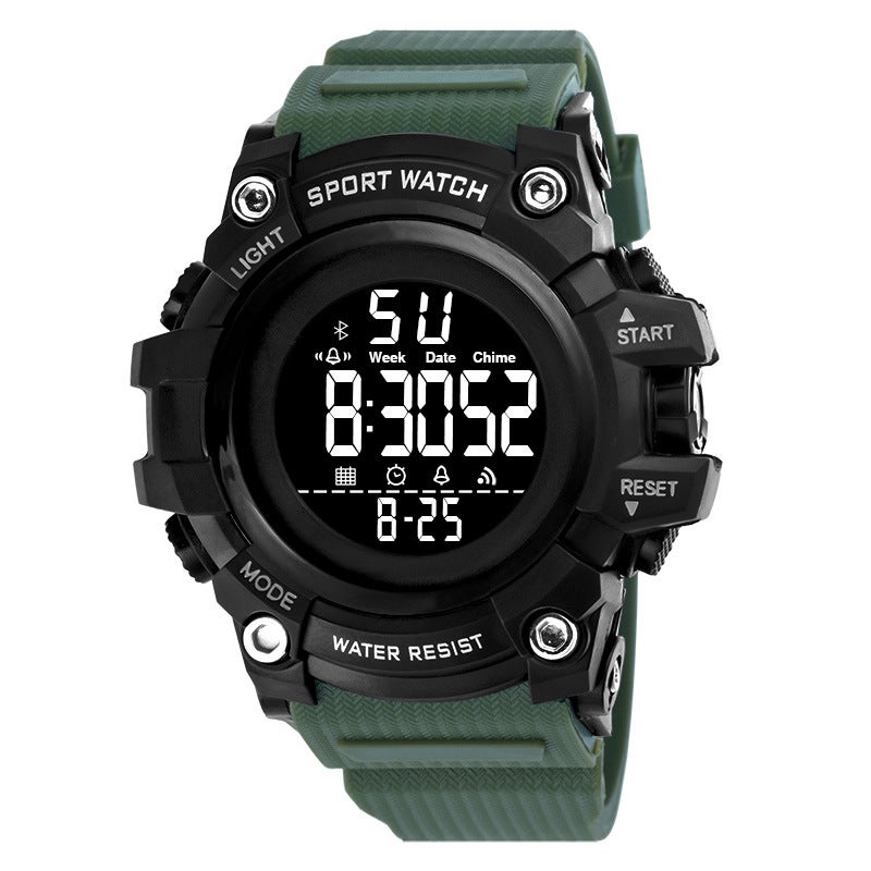 New Student Outdoor Mountaineering Multifunctional Luminous Electronic Watch Fashion Camouflage Alarm Timing Electronic Watch - Image 5