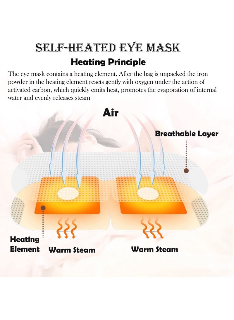 SYOSI 10 Packs Hot Steam Eye Mask Chamomile - Image 4