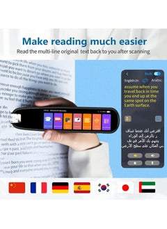 JAJEEK Translation Pen Scan Reader – Text to Speech Device, Language Translator, OCR Reader Pen, Supports 134 Languages, Photo & Text & Voice Translation, Ideal for Dyslexia – White  - Image 3