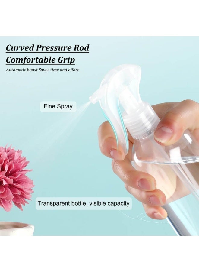 هوميفاي عبوتان بخاخ سعة 300 مل، زجاجة بخاخ شفافة فارغة، بخاخ ضباب من البلاستيك PET للماء، لاستخدام محاليل التنظيف والزيوت العطرية وتصفيف الشعر والطهي - Image 4